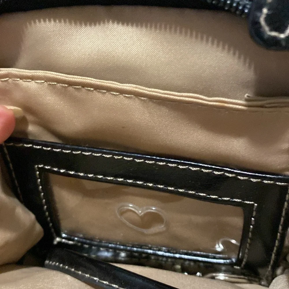 GIAN BERNNI black leather Crossbody